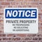 Signmission Private Property No Trespassing No Soliciting OSHA Notice Sign, Plastic, 10in W x 7in L, 2PK OS-2PACK-NS-P-710-L-17848 - alternate 4